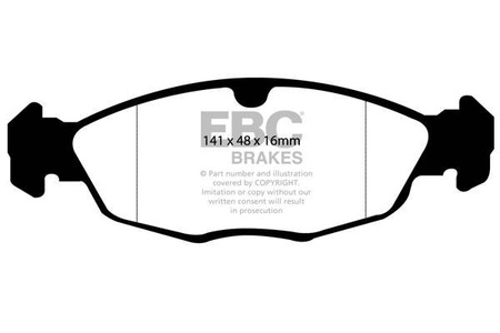 DP3940C - Sada brzdových destiček Série REDSTUFF EBC Brakes
