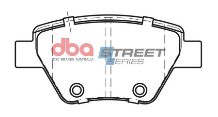 Zadní brzdové destičky DBA Brake Pads Street Series Ceramic - DB2211SS AUDI A1 quattro 8X A3 8P S1 SEAT Leon 1P SKODA Octavia 1Z Superb 3T Yeti VOLKSWAGEN Beetle 5C Caddy Maxi Eos Golf Mk6 Cabriolet Plus Jetta Mk5 Scirocco Touran
