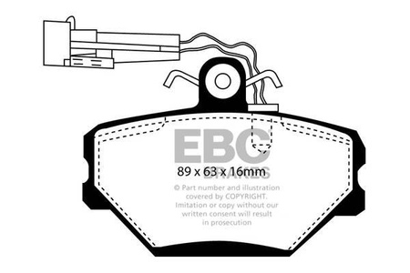 DP1052/2 - Sada brzdových destiček Série ULTIMAX2 EBC Brakes