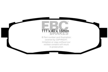 DP1758 - Sada brzdových destiček Série ULTIMAX2 EBC Brakes