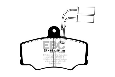 DP835 - Sada brzdových destiček Série ULTIMAX2 EBC Brakes
