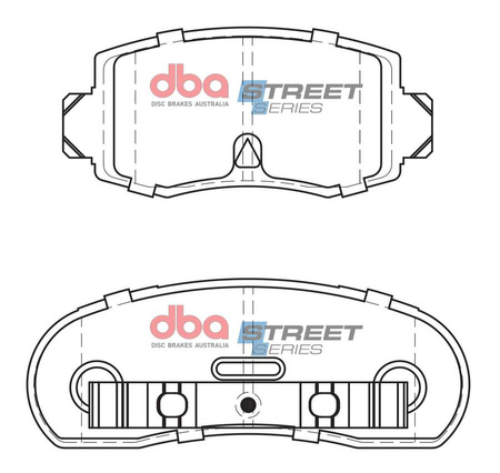 Zadní DBA brzdové destičky Street Series Ceramic - DB1078SS
