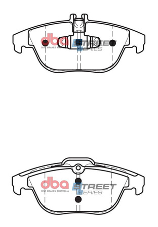 Zadní brzdové destičky DBA Brake Pads Street Series Ceramic - DB2182SS MERCEDES-BENZ C-Class W204 C180 K TD C200 C220 C230 4Matic C250 C280 C300 C320 C350 Coupe C204 C220D C250D Estate S204 E-Class Cabriolet A207 E200 E220 E250 E300 E350 E400 E500 C207