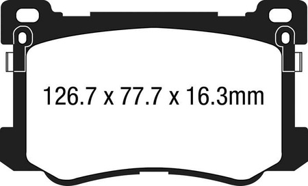DP33048C - Sada brzdových destiček Série REDSTUFF EBC Brakes