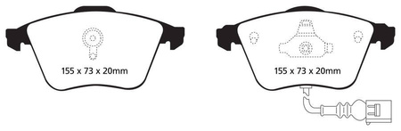 DP31946C - Sada brzdových destiček Série REDSTUFF EBC Brakes