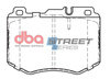 Přední brzdové destičky DBA Brake Pads Street Series Ceramic - DB15182SS MERCEDES-BENZ C-Class W205 C250 TD 4Matic C300 Hybrid de e C350 C400 Cabriolet A205 C43 AMG Coupe C205 Estate S205 CLS C257 CLS300d CLS350 E-Class A238 E350