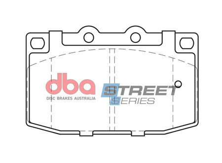 Přední brzdové destičky DBA Brake Pads Street Series Ceramic - DB416SS MAZDA RX7 FC FD1 FD3