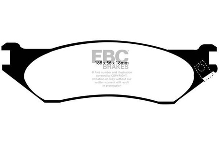 DP41638R - Sada brzdových destiček Série YELLOWSTUFF EBC Brakes