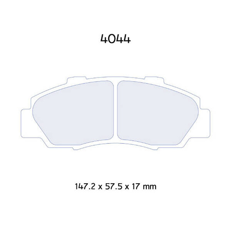 Brzdové destičky Carbone Lorraine RC6 - Honda Prelude VTEC (93-96)