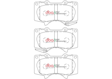 Přední brzdové destičky DBA Brake Pads Street Performance - DB2380SP TOYOTA Fortuner AN150