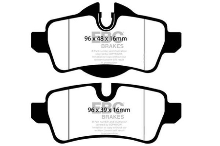 DP1931 - Sada brzdových destiček Série ULTIMAX2 EBC Brakes