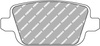 Zadní brzdová destička Ferodo Racing DS2500 FCP1917H FORD Focus II DA Galaxy III Kuga I Mondeo IV BA7 Saloon SW IV S-MAX WA6 VOLVO S80 II V70 XC70