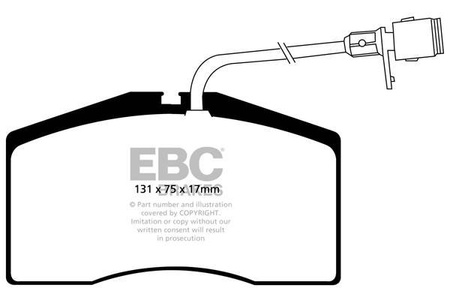 DP41327R - Sada brzdových destiček Série YELLOWSTUFF EBC Brakes
