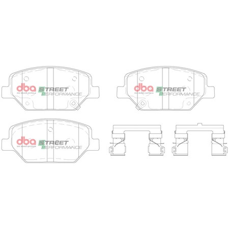 Přední brzdové destičky DBA Brake Pads Street Performance Hawk HB909x.660 - DB15017SP HOLDEN Aust NZ OPEL Insignia Country Tourer Grand Sport VAUXHALL
