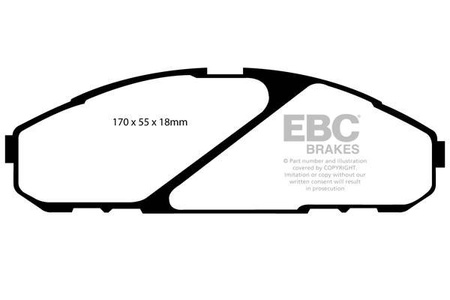 DP1020 - Sada brzdových destiček Série ULTIMAX2 EBC Brakes