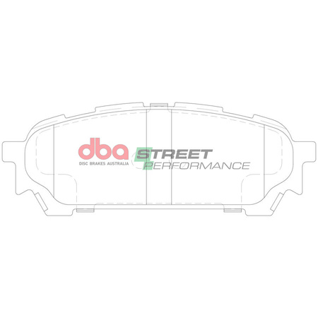 Zadní brzdové destičky DBA Brake Pads Street Performance Hawk HB452x.545 - DB1672SP SUBARU Forester SG5 Impreza Sport