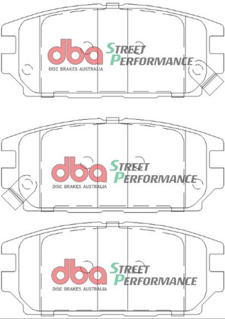 Zadní brzdové destičky DBA Brake Pads Street Performance Hawk HB673x.602 - DB1238SP MITSUBISHI Aust NZ Chariot Galant Legnum Sigma Space Wagon
