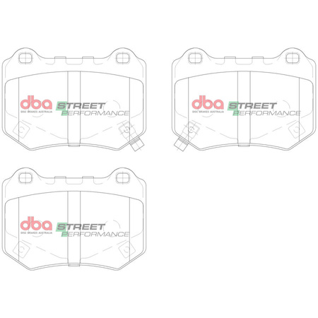 Zadní brzdové destičky DBA Brake Pads Street Performance Hawk HB914x.580 - DB15007SP SUBARU WRX STi