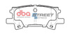 Zadní brzdové destičky DBA Brake Pads Street Series Ceramic - DB1518SS LEXUS RX300 RX350 RX400h TOYOTA Harrier Highlander