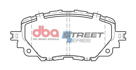 Přední brzdové destičky DBA Brake Pads Street Series Ceramic - DB2441SS FIAT 124 Spider MAZDA MX5 Mk4 ND RF