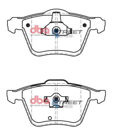 Přední brzdové destičky DBA Brake Pads Street Series Ceramic - DB1661SS VOLVO XC90 1st Gen t6