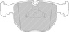 Přední brzdová destička Ferodo Racing DS2500 FCP997H ALPINA B10 E39 Touring BMW 5 7 E38 X5 E53 Z8