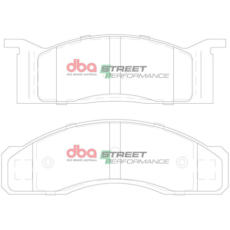 Přední brzdové destičky DBA Street Performance - DB1807SP