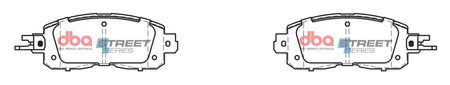 Přední DBA brzdové destičky Street Series Ceramic - DB2336SS