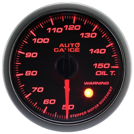 Auto Gauge Ukazatel teploty oleje - VAROVÁNÍ NA KOUŘ 60 mm