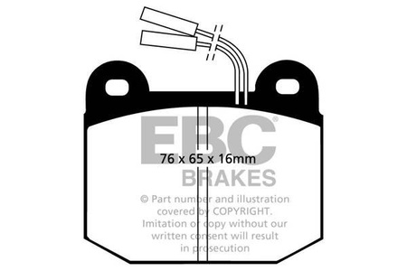 DP578 - Sada brzdových destiček Série ULTIMAX2 EBC Brakes