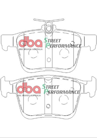 Zadní brzdové destičky DBA Brake Pads Street Performance ECE R90 certified Hawk HB789x.600 - DB2384SP AUDI A3 8V Cabriolet quattro Q2 Q3 F3 TT 8S CUPRA Ateca SEAT Leon 5F Tarraco SKODA Karoq Kodiaq Superb 3V VOLKSWAGEN Arteon Golf Mk7 Clubsport
