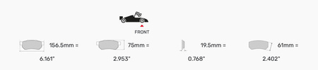 Přední brzdová destička Ferodo Racing DS1.11 FCP590W AUDI 100 100 Avant 4A5 C4 A3 8L1 A4 B5 8D5 A6 4A A8 Coupe S8 Quattro TT TT FORD Galaxy SEAT Alhambra Ibiza IV 6L1 Leon 1M1 Toledo II SKODA Octavia VOLKSWAGEN Beetle BORA Golf 3 4 PASSAT SHARAN Vento,