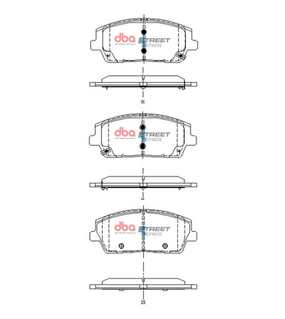 Přední brzdové destičky DBA Street Series - DB15169SS