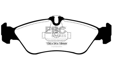 DP1070/2 - Sada brzdových destiček Série ULTIMAX2 EBC Brakes