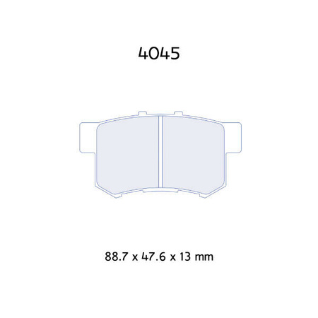 Brzdové destičky Carbone Lorraine RC6 - Honda Integra 1,8 Type R 16V DC2/ 2,0 Type R 16V (all)