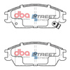 Přední brzdové destičky DBA Brake Pads Street Series Ceramic - DB1252SS HYUNDAI Accent Getz Lantra Pony X2 S Coupe