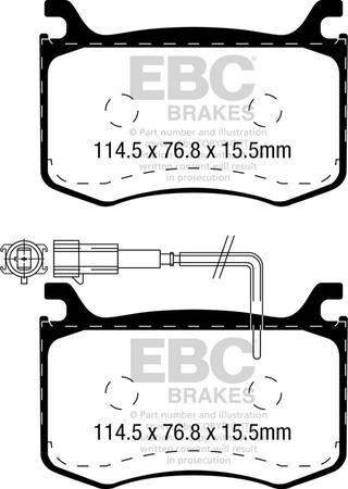 DPX2392 - Sada brzdových destiček Série ULTIMAX2 EBC Brakes