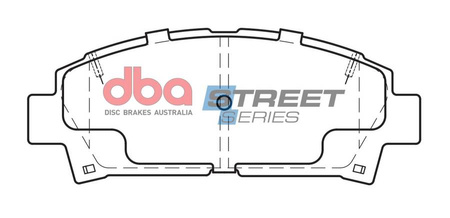 Přední brzdové destičky DBA Brake Pads Street Series Ceramic - DB1352SS TOYOTA Avensis AZT220 CDT220 ZZT220 ZZT221 Carina E ST191 Curren GE Levin AE101 AE111 MR2 Mk2 SW20