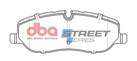 Přední brzdové destičky DBA Brake Pads Street Series Semi-metallic - DB1780SS LAND ROVER Discovery 3 Range L322 Sport L320