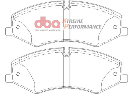 Přední brzdové destičky DBA Brake Pads Xtreme Performance Hawk HB684x.694 - DB2203XP LAND ROVER Defender 110 L663 90 Discovery 4 5 Range L322 L405 Sport L320 L494