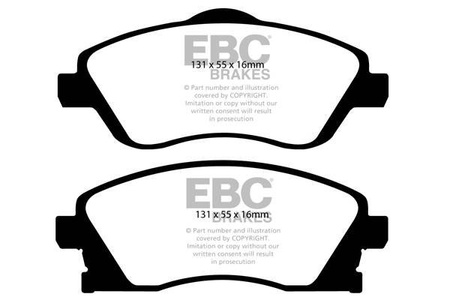 DP1476 - Sada brzdových destiček Série ULTIMAX2 EBC Brakes