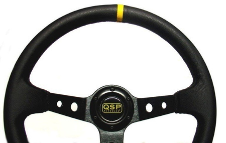 Kožený volant QSP 3ramenný 350mm / 90mm