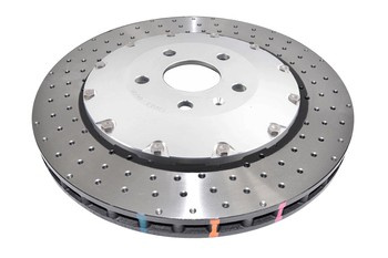 Přední brzdový kotouč DBA 5000 series - Křížově vrtané/prohlubně - DBA53912SLVXD AUDI TTRS quattro 8S