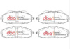 Přední brzdové destičky DBA Brake Pads Xtreme Performance ECE R90 certified - DB1361XP NISSAN Patrol Y61