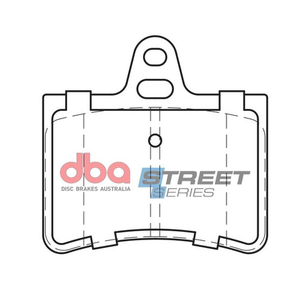 Zadní brzdové destičky DBA Brake Pads Street Series Ceramic - DB2017SS CITROEN C5 Estate Saloon