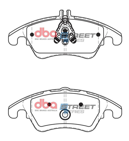 Přední brzdové destičky DBA Brake Pads Street Series Ceramic - DB2183SS MERCEDES-BENZ C-Class W204 C280 4Matic C300 C320 TD C350 Coupe C204 Estate S204 CLS C218 CLS250 CLS350 CLS400 Shooting Brake X218 E-Class W212 E200 E220 E250 E300 Hybrid E350 E400