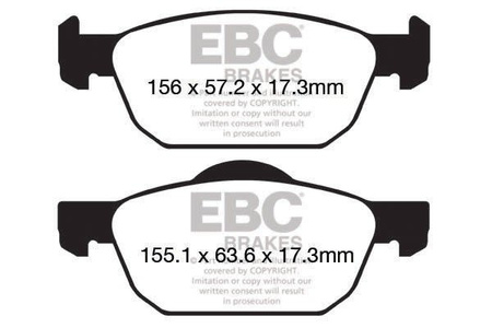 DPX2154 - Sada brzdových destiček Série ULTIMAX2 EBC Brakes