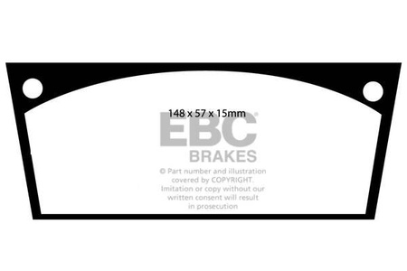 DP113 - Sada brzdových destiček Série ULTIMAX2 EBC Brakes