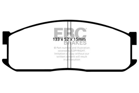 DP599 - Sada brzdových destiček Série ULTIMAX2 EBC Brakes