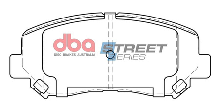 Přední brzdové destičky DBA Brake Pads Street Series Ceramic - DB2226SS MAZDA CX-5 1st Gen 2nd